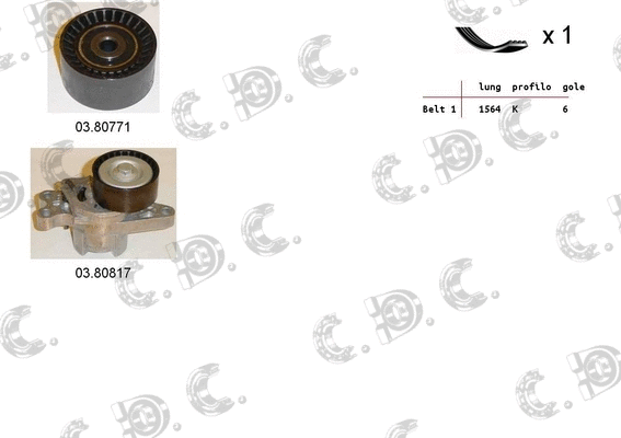 V-Ribbed Belt Set (06.0020)