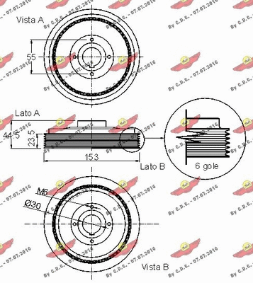 Belt Pulley, crankshaft