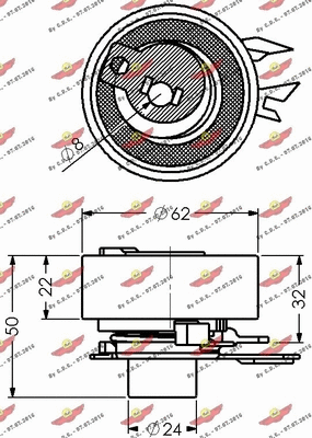 Tensioner Pulley, timing belt