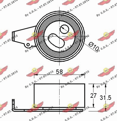 Tensioner Pulley, timing belt