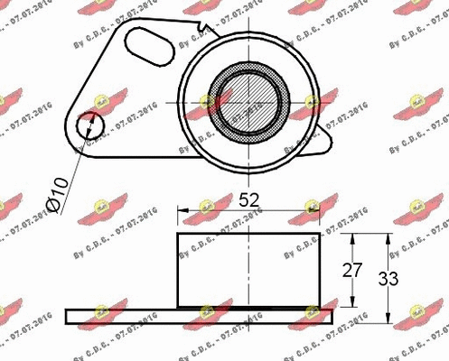 Tensioner Pulley, timing belt