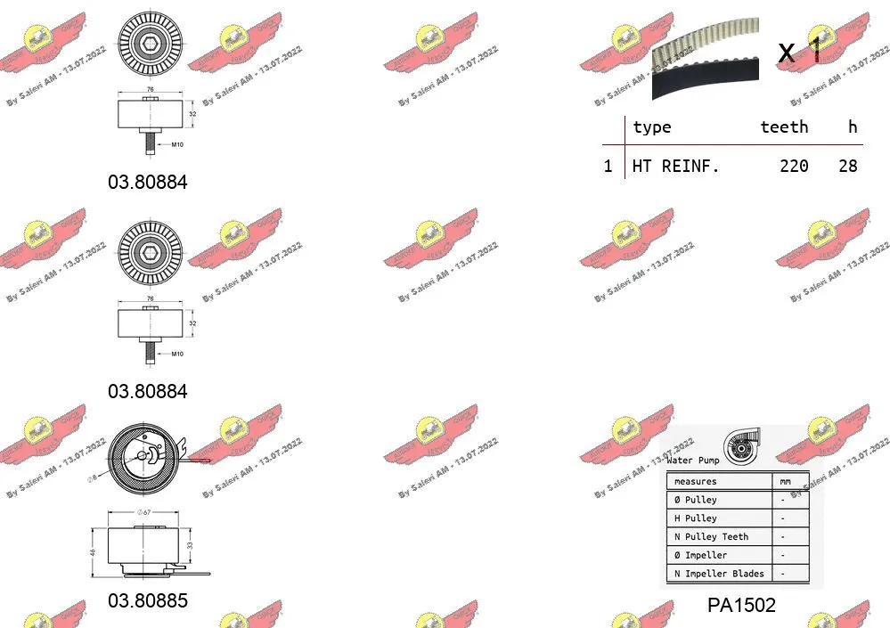 Water Pump & Timing Belt Kit