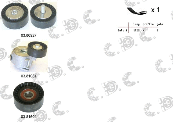 V-Ribbed Belt Set (06.0118)