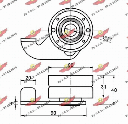 Tensioner Pulley, timing belt