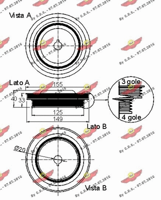 Belt Pulley, crankshaft