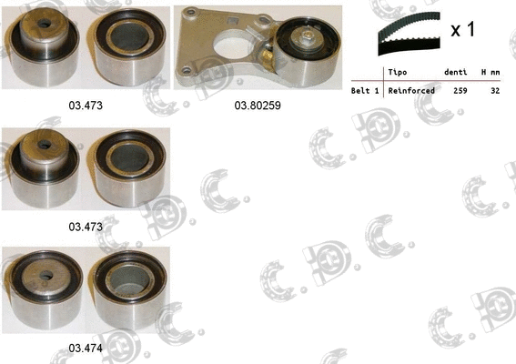 Timing Belt Kit (04.5209)