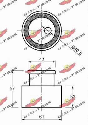 Tensioner Pulley, timing belt