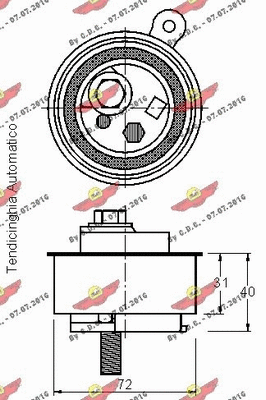 Tensioner Pulley, timing belt