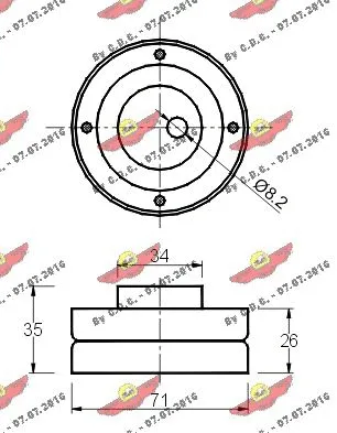 Belt Tensioner, V-ribbed belt