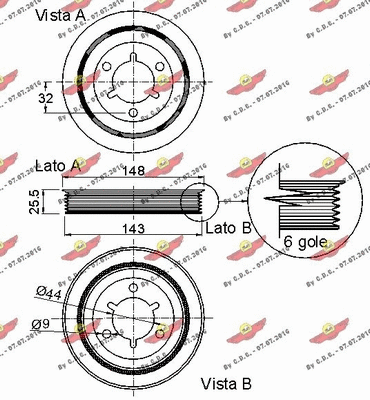Belt Pulley, crankshaft