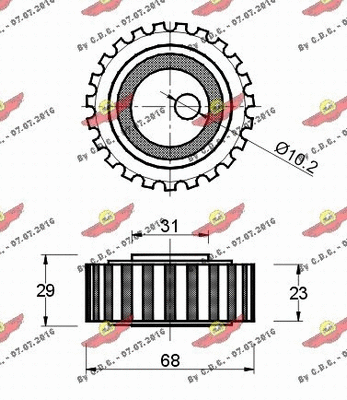 Tensioner Pulley, timing belt