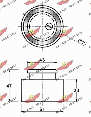 Tensioner Pulley, timing belt