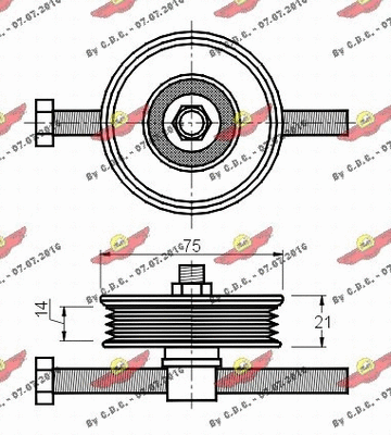 Belt Tensioner, V-ribbed belt