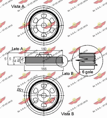 Belt Pulley, crankshaft