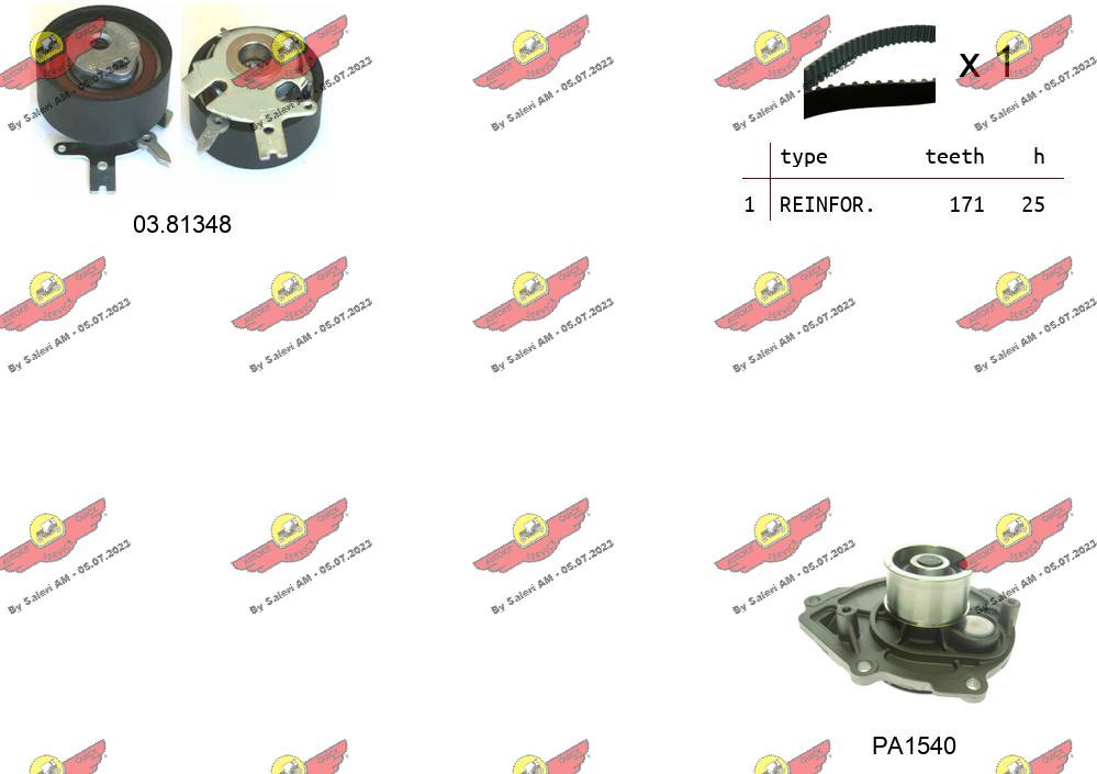 Water Pump & Timing Belt Kit (04.5318PA)