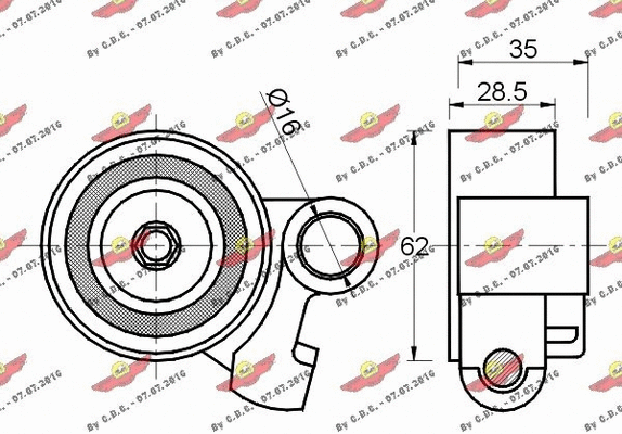 Tensioner Pulley, timing belt