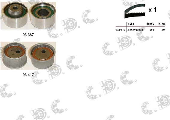Timing Belt Kit (04.5437)