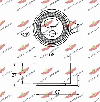 Tensioner Pulley, timing belt