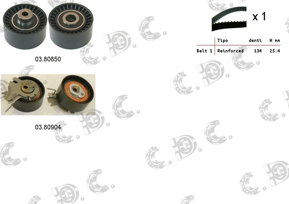 Timing Belt Kit (04.5268)
