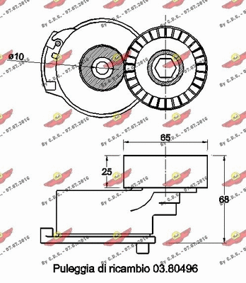 Belt Tensioner, V-ribbed belt