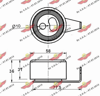 Tensioner Pulley, timing belt