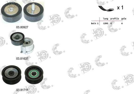 V-Ribbed Belt Set (06.0078)