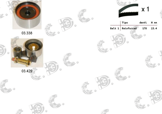 Timing Belt Kit (04.5411)