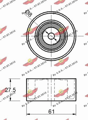 Deflection/Guide Pulley, timing belt