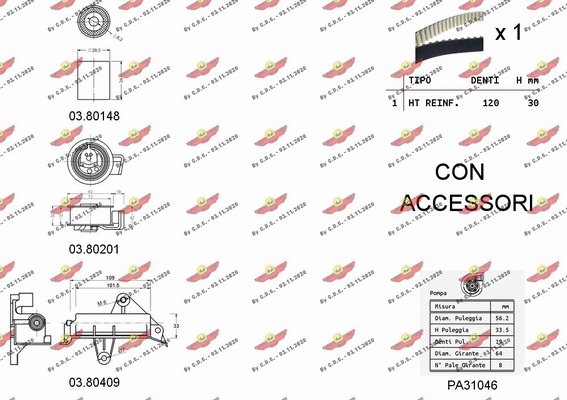 Water Pump & Timing Belt Kit