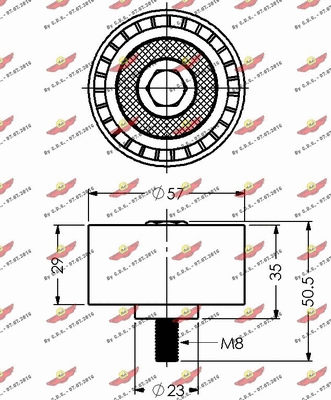 Deflection/Guide Pulley, timing belt