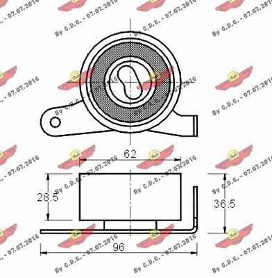 Tensioner Pulley, timing belt