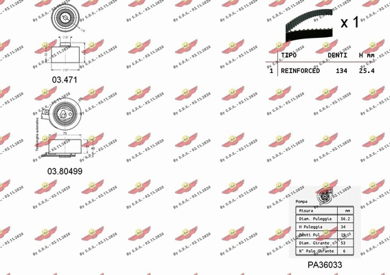 Water Pump & Timing Belt Kit