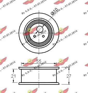 Tensioner Pulley, timing belt