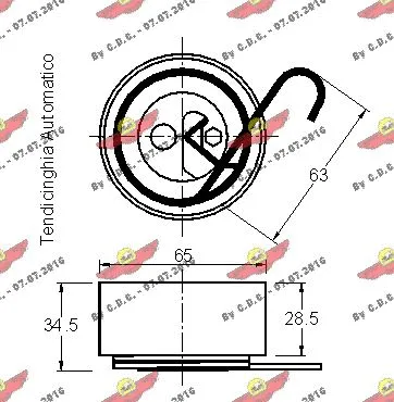 Tensioner Pulley, timing belt