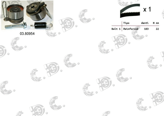 Timing Belt Kit (04.5385)