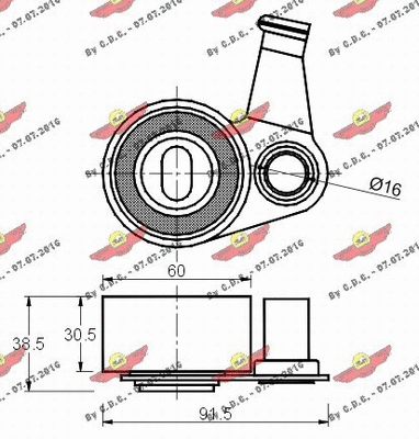 Tensioner Pulley, timing belt