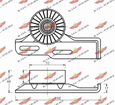 Belt Tensioner, V-ribbed belt