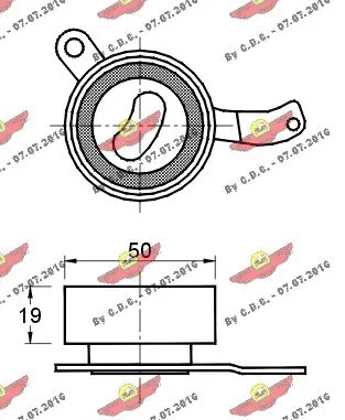 Tensioner Pulley, timing belt