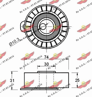 Tensioner Pulley, timing belt