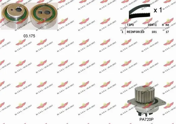 Water Pump & Timing Belt Kit (04.5309PA)