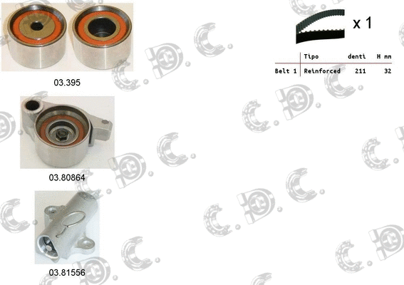 Timing Belt Kit (04.5440)