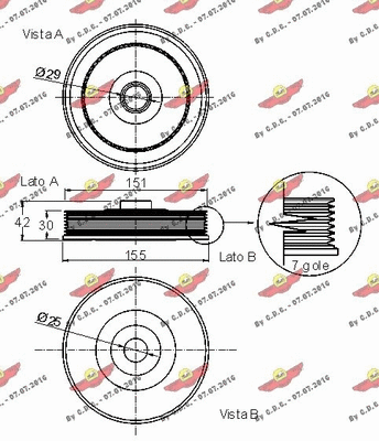 Belt Pulley, crankshaft