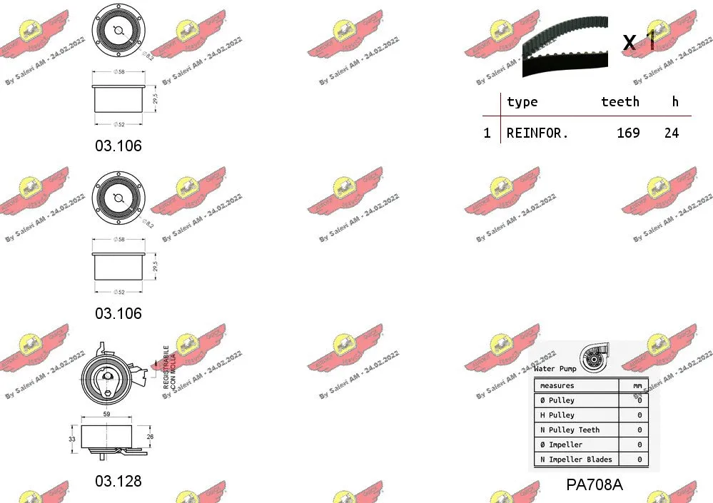 Water Pump & Timing Belt Kit