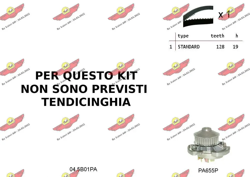 Water Pump & Timing Belt Kit (04.5B01PA)