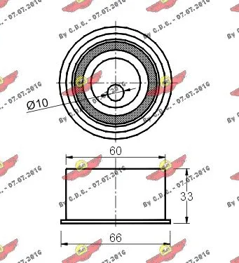 Tensioner Pulley, timing belt