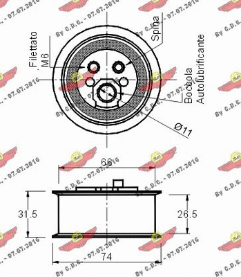 Tensioner Pulley, timing belt