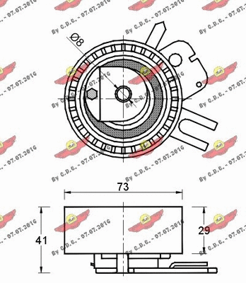 Tensioner Pulley, timing belt