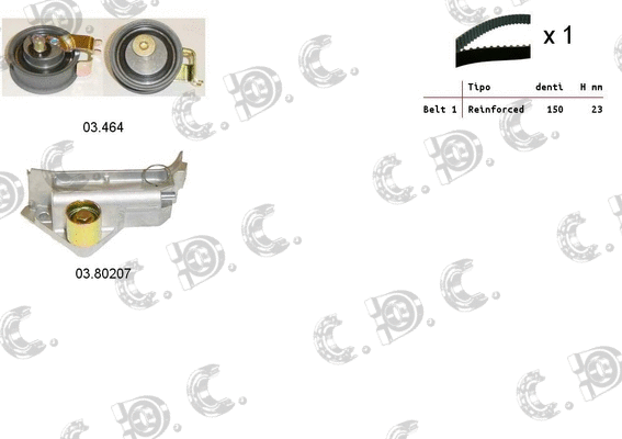 Timing Belt Kit (04.5098)