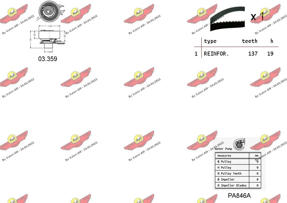Water Pump & Timing Belt Kit