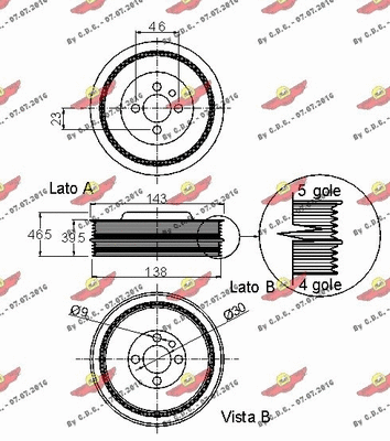 Belt Pulley, crankshaft